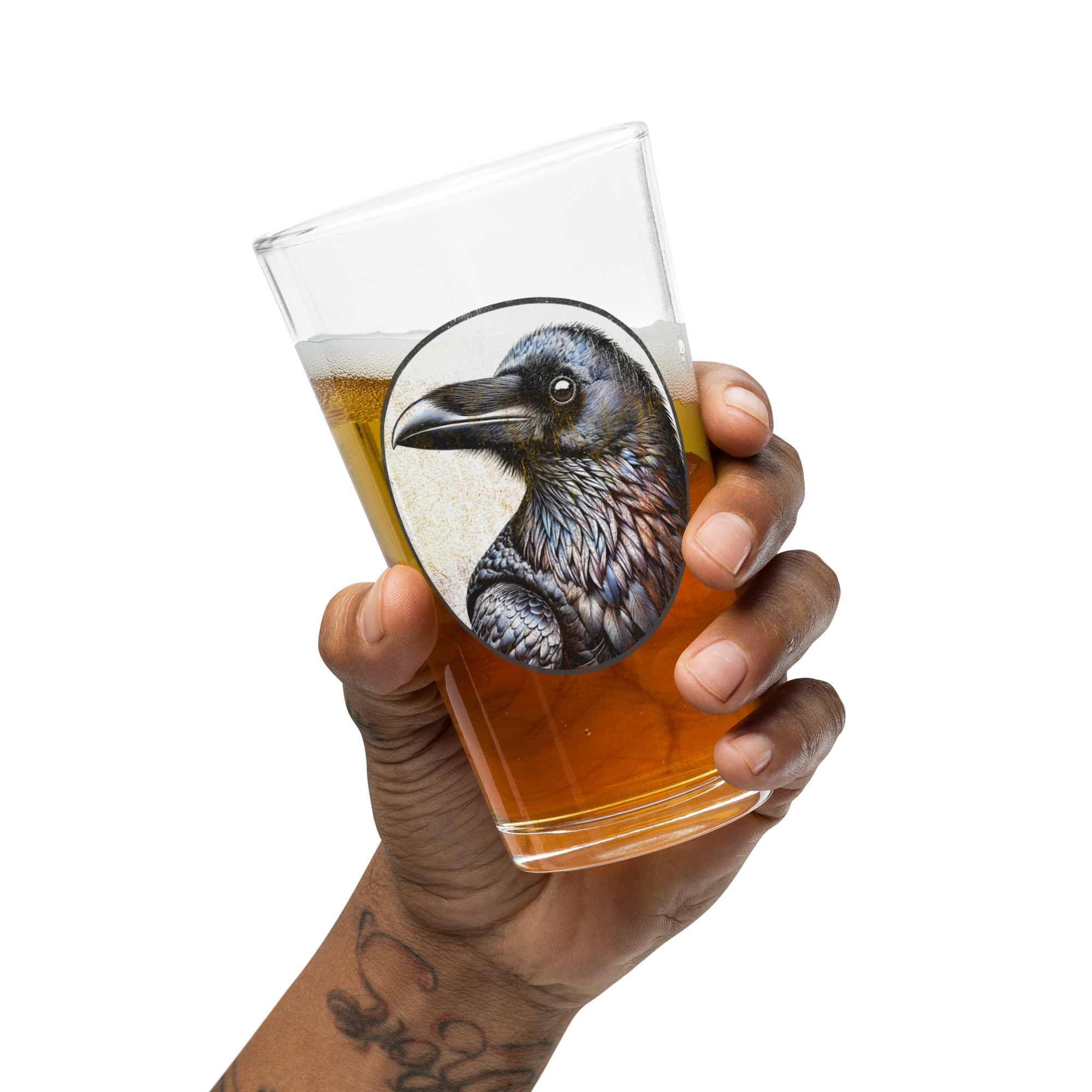 Common Raven 16oz Pint Glass Common Raven 16oz Pint Glass